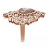 Image 2 : 5.07 ctw Morganite & Diamond Ring 18K Rose Gold