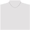 Image 2 : 14k White Gold 1.0 mm Round Wheat Chain Necklace - 16 in.