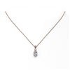 Image 2 : 0.9 ctw Oval Cut Diamond Designer Necklace 18K Rose Gold