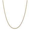 Image 2 : 14k Yellow Gold 2.25 mm Parisian Wheat Chain - 22 in.