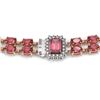 Image 3 : 37.23 ctw Tourmaline & Diamond Necklace 14K Rose Gold