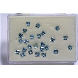 13.03ct Princess Cut Aquamarine Dimension 5x5x3.2