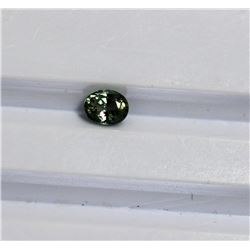 0.53 ct Oval Shape Green Sapphire Dimension 5x4x3
