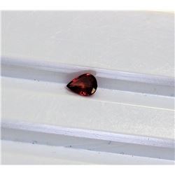 0.33ct Pear Shape Orange Sapphire Dimension 5x4.1x1.8
