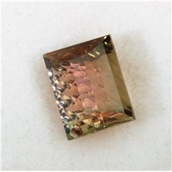3.20ct Emerald Cut multicolor tourmaline  Dimension 8.8x7x6