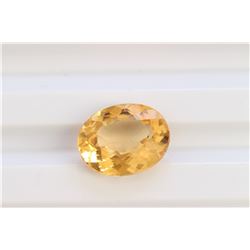 5.21ct Oval Shape Imperial Topaz Dimension 12.6x10.1x5.4