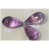 Image 1 : 23.91ct Drop Shape Amethyst 3 pcs