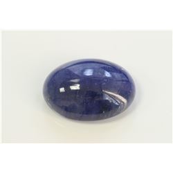 36.48ct Oval Shape Tanzanite Cabochon Dimension 21x15x8