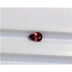 0.50CT Oval shape Oranghe Sapphire Dimension 5.9x4.1x2.6