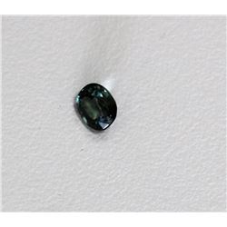 0.6ct Oval Shape Natural green Sapphire Dimension5.1x4.5x3.1