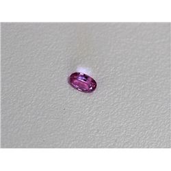 0.38ct Oval Shape pink Sapphire Dimension 5x3x2