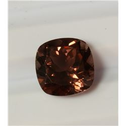 3.28ct Cushion Cut Brown Tourmaline Dimension 9.1x9.1x5.9