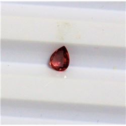0.35ct Pear Shape Orange Sapphire Dimension 5x4x1.8