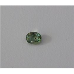 0.55 ct Oval Shape Green Sapphire Dimension 5.1x4.1x2.7