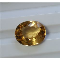 5.1ct Oval Shape Imperial Topaz Dimension 12.3x10.1x5.3