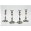 Image 1 : Four English George IV Silver Candlesticks Four English Silver Candlesticks