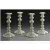 Image 2 : Four English George IV Silver Candlesticks Four English Silver Candlesticks