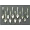 Image 1 : Kirk, Towle, Stieff Repousse Sterling Spoons NR Eleven American Silver Spoons