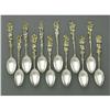 Image 1 : Twelve Gorham Sterling Teaspoons NR Twelve American Silver Teaspoons