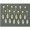 Image 2 : Twelve Gorham Sterling Teaspoons NR Twelve American Silver Teaspoons