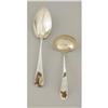 Image 1 : The American Mixed Metal Serving Spoon and Ladel The American Mixed Metal Serving Spoon and Ladel