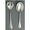 Image 1 : A Lebolt & Co. Hammered Sterling Salad Set NR An American Silver Salad Set