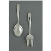 Image 2 : An S. Kirk & Son Sterling Repousse Salad Set NR An American Silver Salad Set