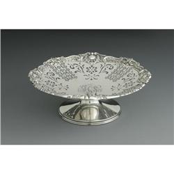 A Graff, Washbourne & Dunn Sterling Cake Stand An American Silver Cake Stand
