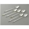 Image 1 : 6 Wallace Sterling Grande Baroque IcedTea Spoons Six American Silver Iced Tea Spoons