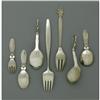 Image 2 : A Georg Jensen Sterling Group of Flatware NR A Danish Silver Group of Flatware