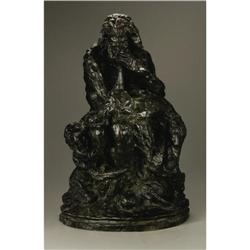 after J. B. Carpeaux, French, Bronze Ugolino after J. B. Carpeaux (French, 1827-1875)