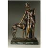 Image 1 : I. Gallo, Sculpture, Woman With Greyhound, 1875 I. Gallo