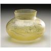 Image 1 : A Honesdale Iridescent 'Ice Chip' Glass Vase An American Glass Vase