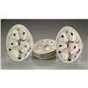 Image 1 : Six Union Porcelain Works Oyster Plates Six American Porcelain Oyster Plates