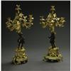 Image 1 : A Pair of French Gilt Bronze Candelabra A Pair of French Gilt Bronze Candelabra