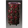 Image 2 : A Daum/Majorelle Glass and Iron Vase A French Glass and Iron Vase