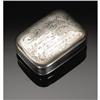 Image 1 : A Wood & Hughes Silver Snuff Box An American Silver Snuff Box