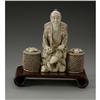 Image 1 : A Japanese Ivory Male Figure w/ Baskets A Japanese Ivory Figure
