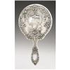 Image 1 : An American Silver Hand Mirror by Gorham An American Silver Hand Mirror