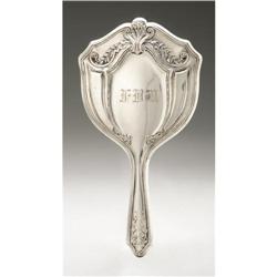 A Webster Co. Sterling Hand Mirror An American Silver Hand Mirror
