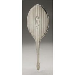 A Watson Co. Sterling Hand Mirror And Brush An American Silver Hand Mirror And Brush