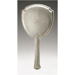 A Watrous Mfg. Co. Sterling Hand Mirror An American Silver Hand Mirror