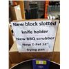 Image 2 : 18 PIECE BBQ SET AND TFAL PAN, KNIFE BLOCK