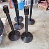Image 2 : LOT OF 5 STANCHION BARRIERS 6FT RIBBON