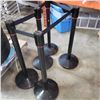 Image 3 : LOT OF 5 STANCHION BARRIERS 6FT RIBBON