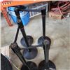 Image 4 : LOT OF 5 STANCHION BARRIERS 6FT RIBBON