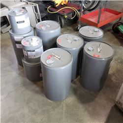 LOT OF METAL CONTAINERS