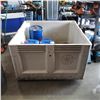 Image 1 : LARGE PLASTIC BIN 5FT BY 5FT W/ PLASTIC CONTAINERS