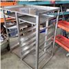 Image 2 : ALUMINUM COMMERCIAL BAKERS DOUBLE RACK AND 2 TRAYS