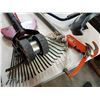 Image 2 : GARDEN TOOLS, ELECTRIC WEEDEATER, POLE PRUNER, AND SHOPPING CART